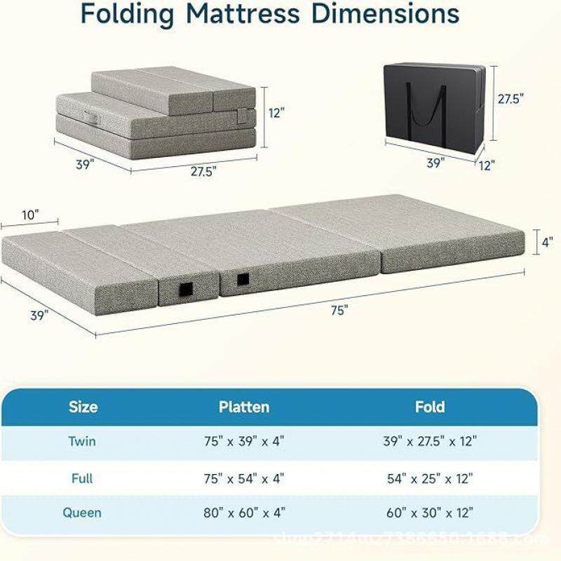 折叠床垫便床携式垫,,折叠沙发床柄亚麻套无品牌/可和手设计