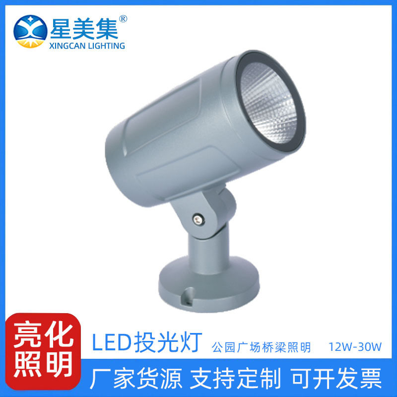 户外防水七彩聚光草坪照树灯