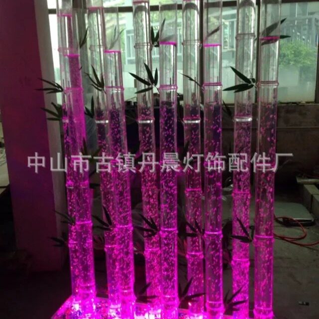 墙竹林屏风气泡屏风水幕墙水幕水泡墙隔断节节高竹韵升家居玄关