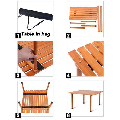 户外叠桌实木蛋ts-08060卷桌野露旅行家烧烤便携折式自驾用游简营