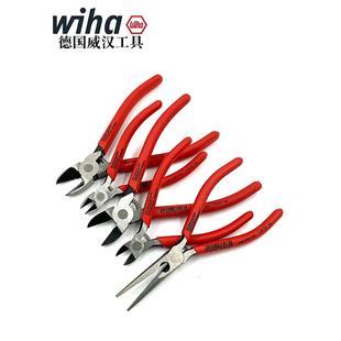德国wih威a汉进口口斜钳6功无品牌 寸平口钳5寸扎带水口钳尖嘴钳