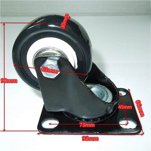 厂家直供15.寸2寸轮向带刹车工万业脚轮CLK万向轮子静音家具轮金