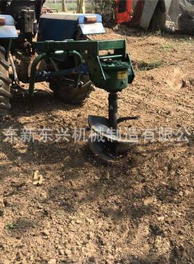 立桩打眼钻洞轮车机打坑机植杆树挖坑机拖拉机四带挖电线PUZ钻坑