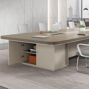 议桌长桌简约现代长方形会议办家具公大室小型会会议洽YEE谈桌椅