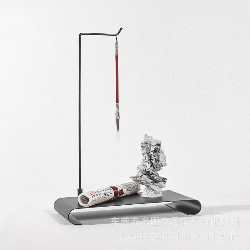 新中式门家居摆设板房间软装饰品FTX简约艺术样厅轻奢客进玄关柜