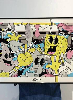 Boos珍藏版画2025新款装流饰画海绵20211012宝卧宝潮儿童房间r室