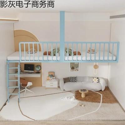创见详情上意简单便捷加长直床上下铺桌成人悬空床梯省空间床下家