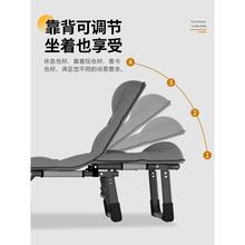 午休床折叠床单人床简易便携式躺椅办公室上班族中午休息午睡绢花