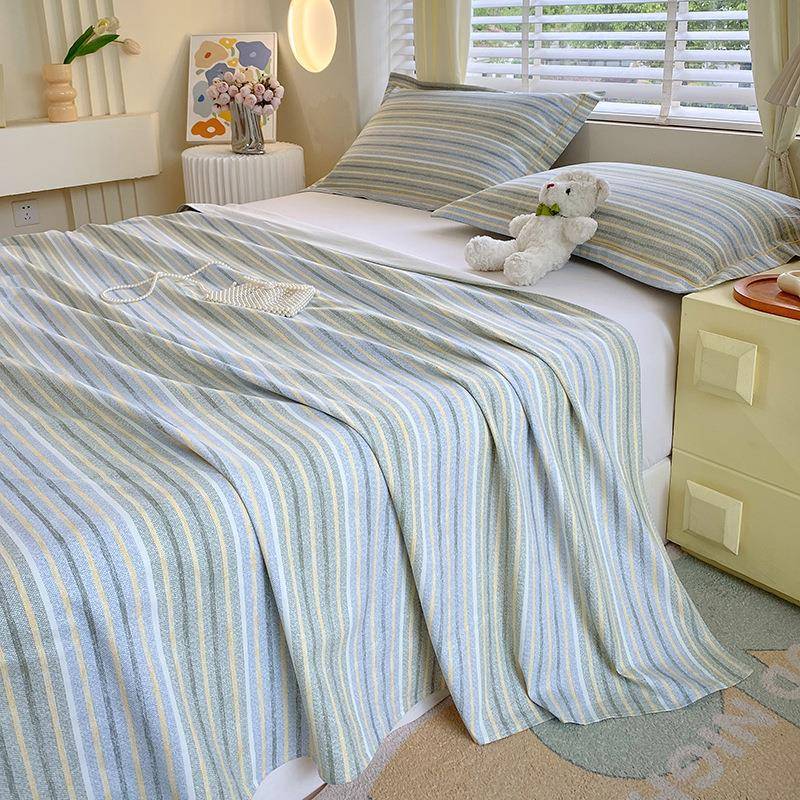 老粗布床单2单纯棉204件新CWS款夏季可机洗季四通用全棉被单