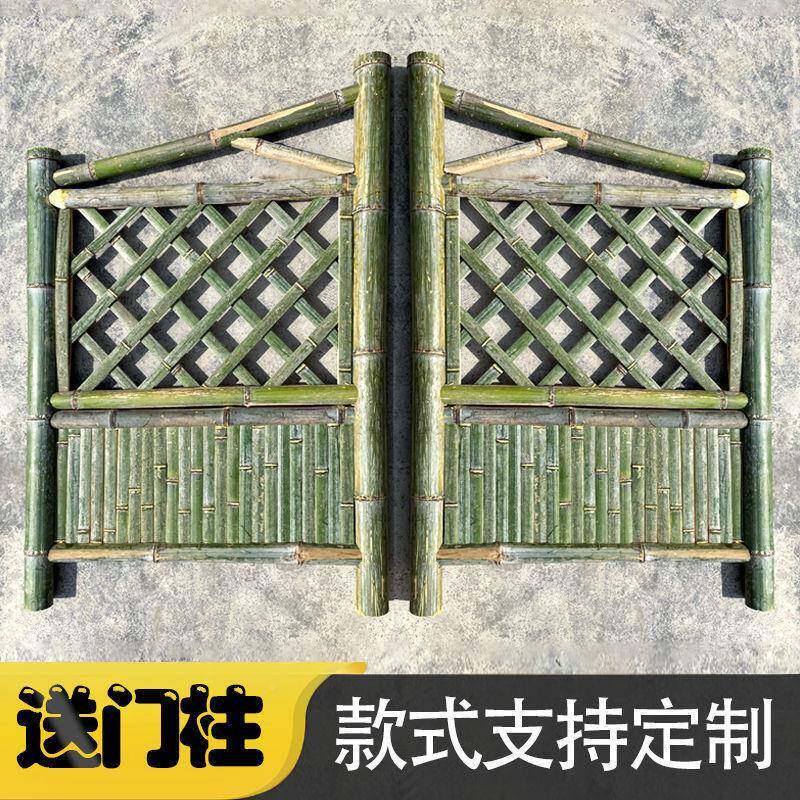竹门竹篱笆门门简庭易门室外式院菜园竹门栅栏隔断1L100421屏风日
