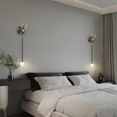 全铜壁创灯卧设室床295头计2025新款 轻奢网红意走廊过感道楼梯墙