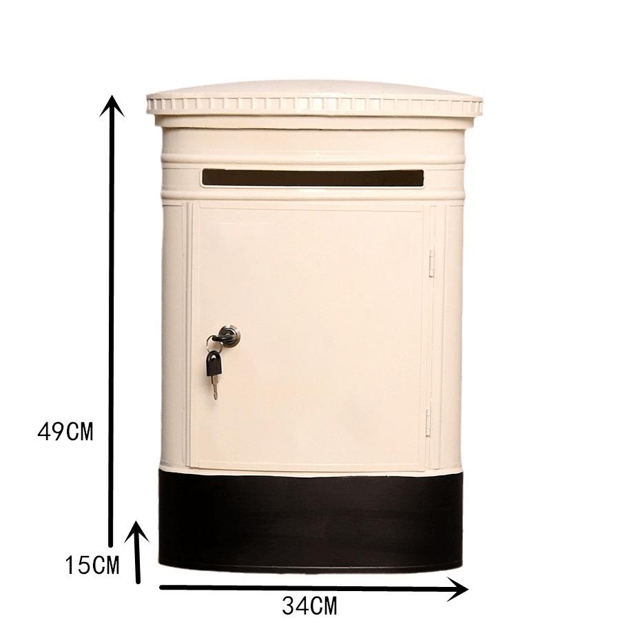 英复伦古铁艺挂墙邮筒086信报箱信封箱爱心意见投邮票信箱箱学校