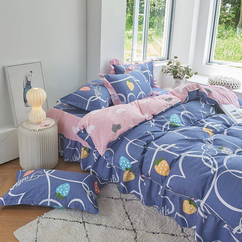 被单件纯棉16双0x210学生宿单人1.5米200套AKBx20人被罩全舍棉冬