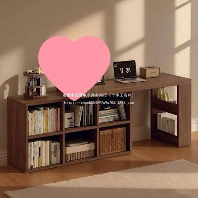 实桌木中古转角BWU办公桌女生卧室风电脑书柜一桌体拐角工作台书