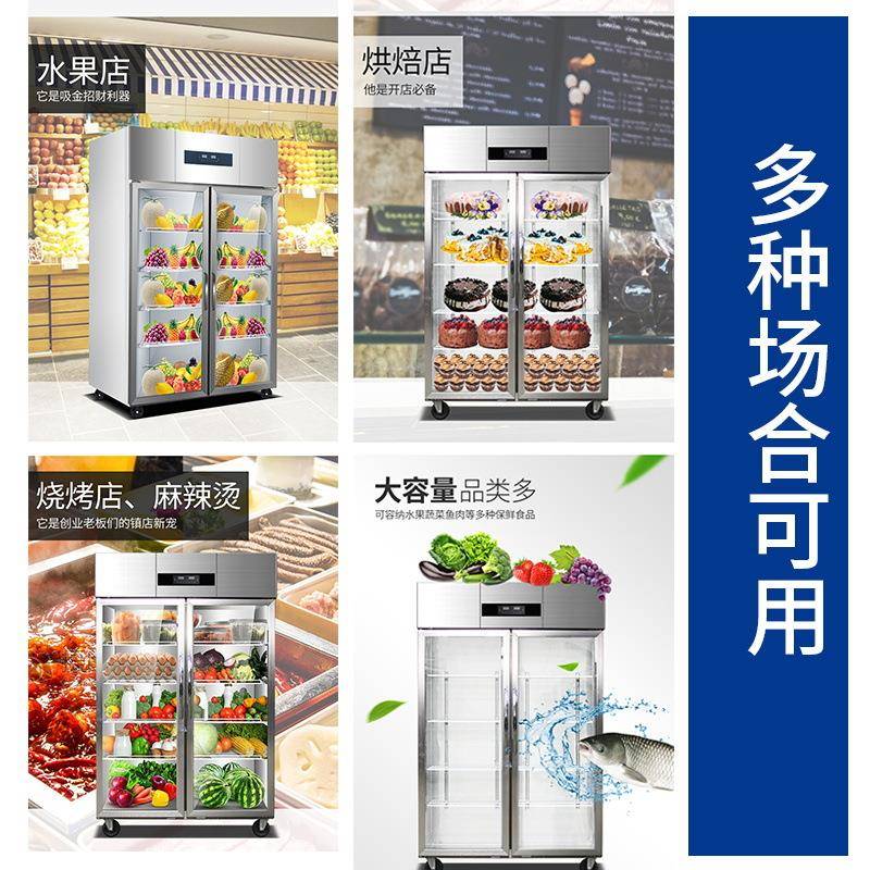 品能冷藏冷陈列柜商用立式饮/料柜水果保鲜柜啤酒冷冻-B饮展达示