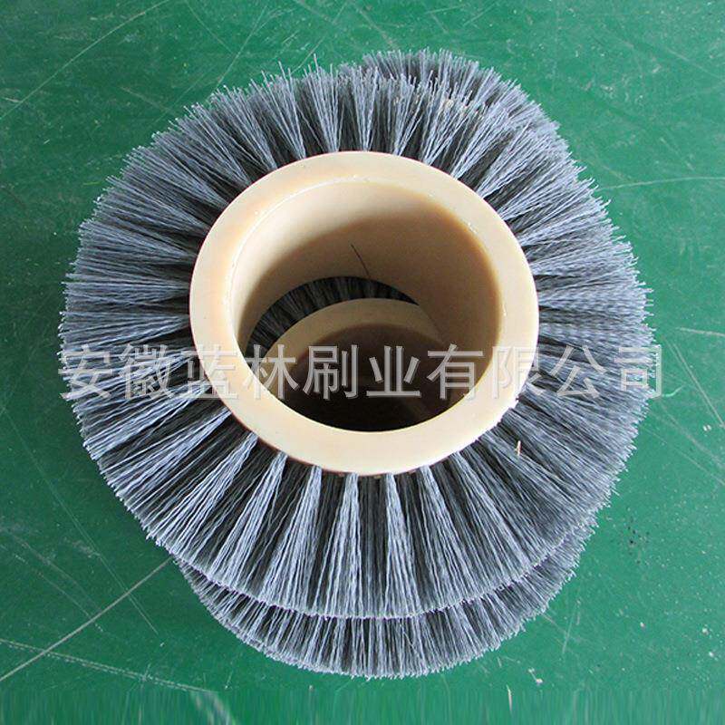 厂抛光轮家现光货抛轮工业机械毛刷丝轮磨料刷滚轮抛光刺去毛毛刷
