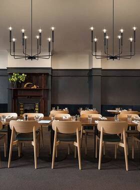 式吊美灯工业复古PL-0016铁风艺吊灯蜡烛灯热卖灯具顶吸灯