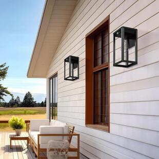 太天阳能壁户灯外庭院灯人体感应防水黑自动照亮花园明L壁ED灯