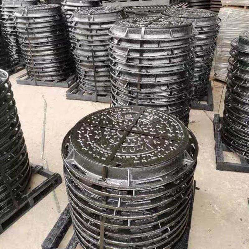 源厂JDH家双层井盖球墨铸铁材质市政道路区小加头厚双层井盖