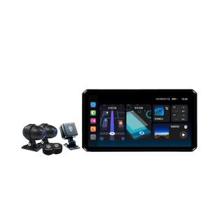 突破者M12pro M2max摩托车行车记录仪导航雷达智能车机carplay QR