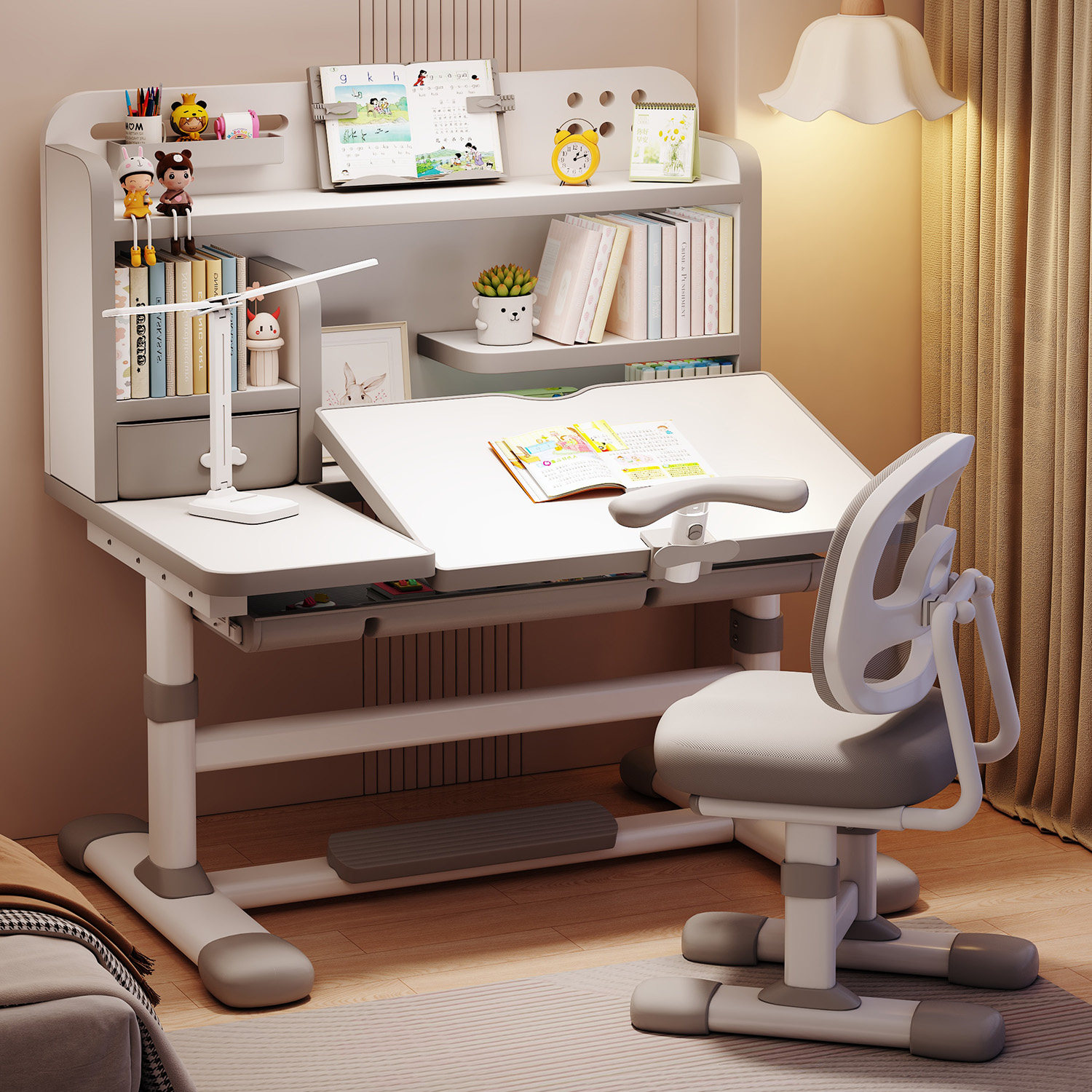 学习桌子儿童书桌学生家用2025新款写作业专用升降写字桌椅子套装,住宅家具,儿童学习桌,淘宝优惠券,粉丝福利购,淘宝优惠卷
