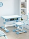 60 см 【синий и белый】 плоский рабочий стол
