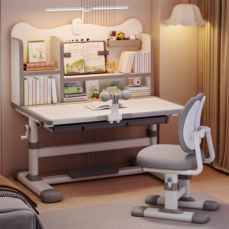 儿童学习桌子家用小学生写字作业2025新款书桌课桌椅子可升降套装