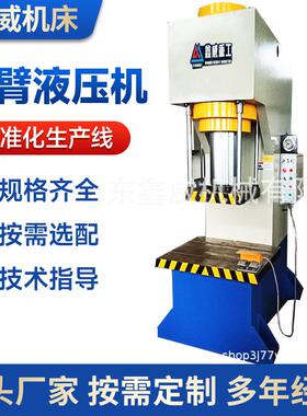 四柱导向YL41-50吨单臂油压机63吨80吨轴承压装整形C型单柱液压机