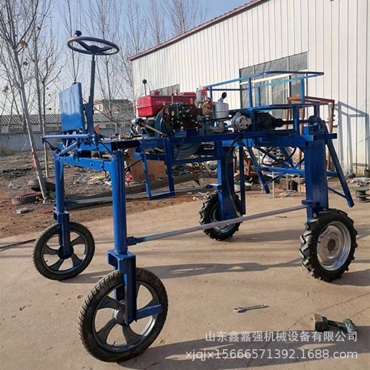自走式玉米小麦喷药机折叠喷杆液压升降打药车四轮高架打药机