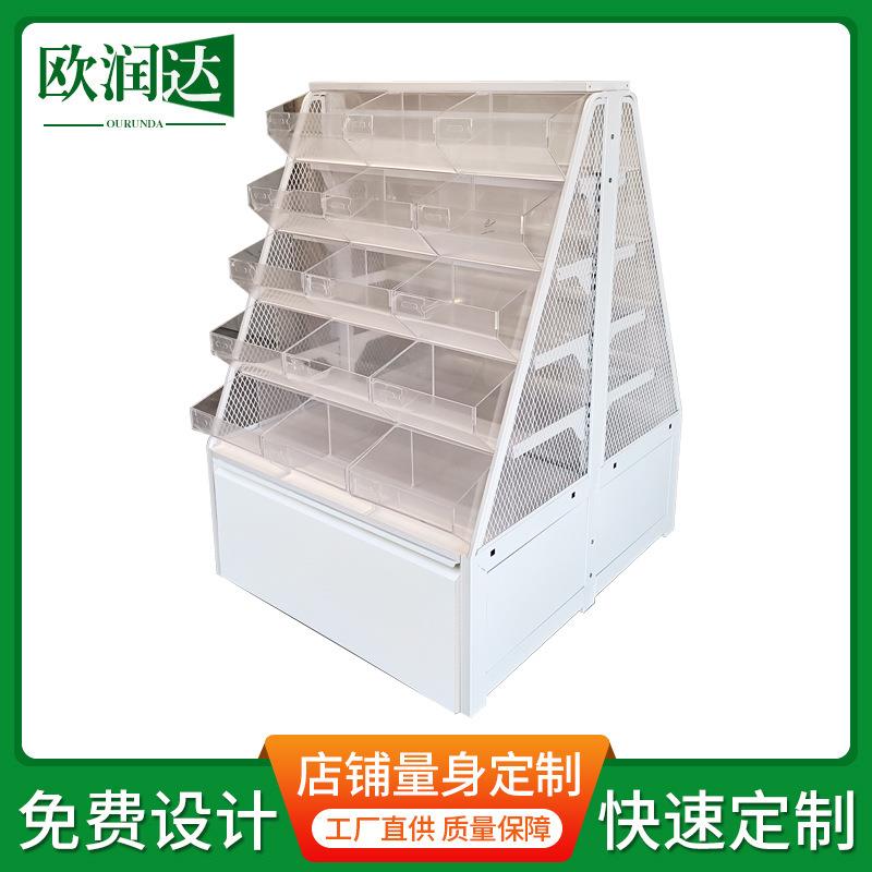 便利店超市零食散称多层置物架多功能单双面收纳食品展示架