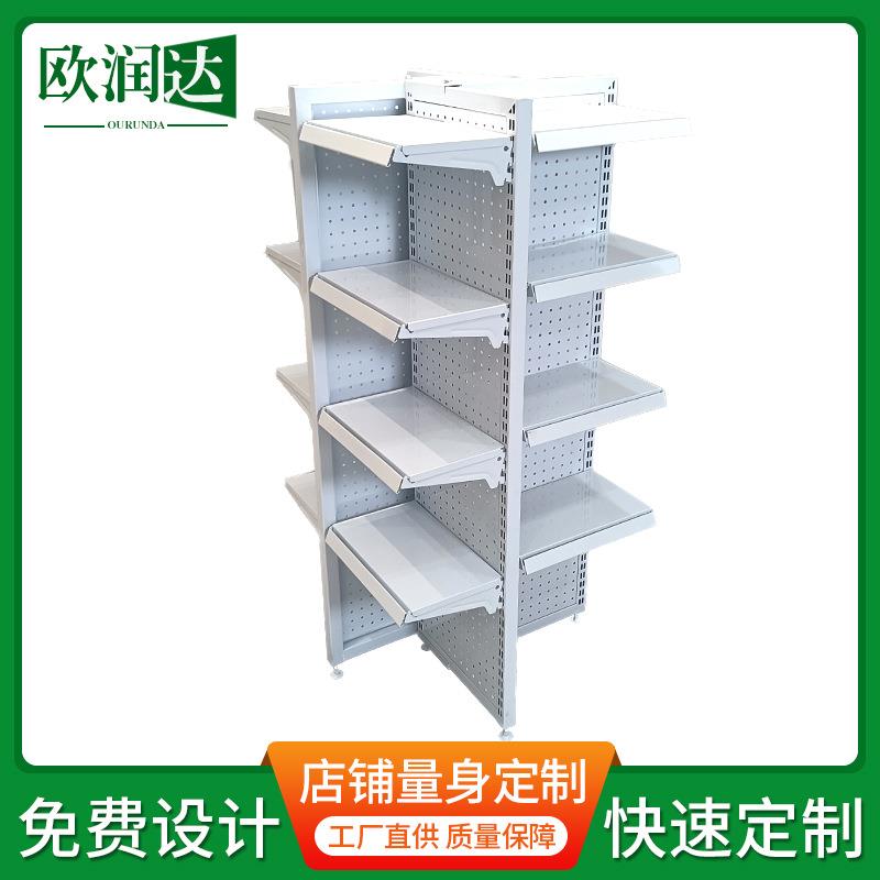 文具便利店药店直播间多层转角展示架潮玩店多功能拐弯置物架商用