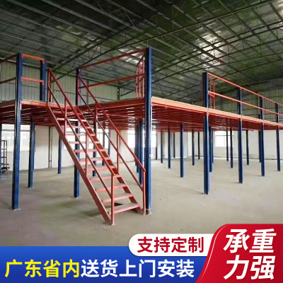 货架阁楼仓储重型仓办公阁楼仓储架多层复式隔层钢结构仓储架厂家