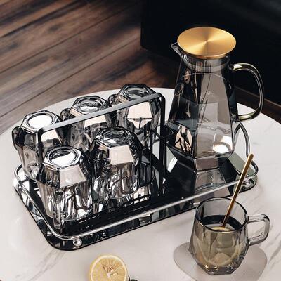 轻奢下午茶花茶具北欧玻璃具茶壶水果花GNS.002茶壶泡草茶杯子杯