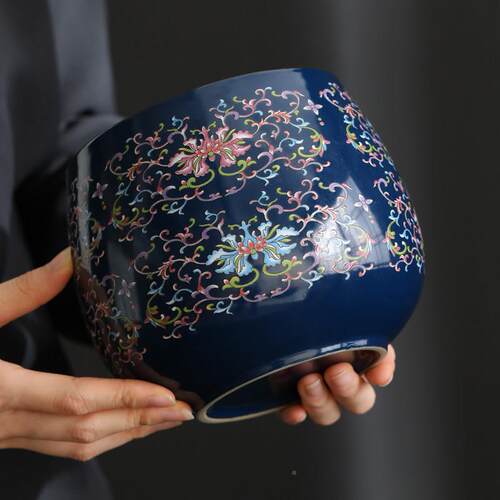 珐琅20250901彩茶洗大号陶笔洗茶具茶配件建洗茶杯器皿水瓷洗水茶
