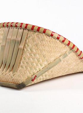 ODY编手工天然竹编 品竹簸箕 家用大号畚箕织 竹筲箕 酒店农庄竹