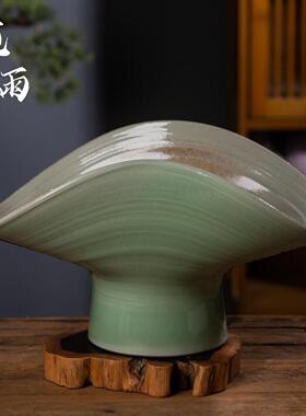 景德镇陶瓷手工创意器透气花盆花苔藓花景大径32cm口蝴蝶兰专CIS