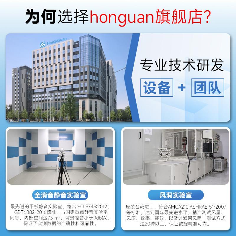 鸿冠超扇HDD-150P静音管道风机排风强力抽风机6/8寸排气卫生间厨
