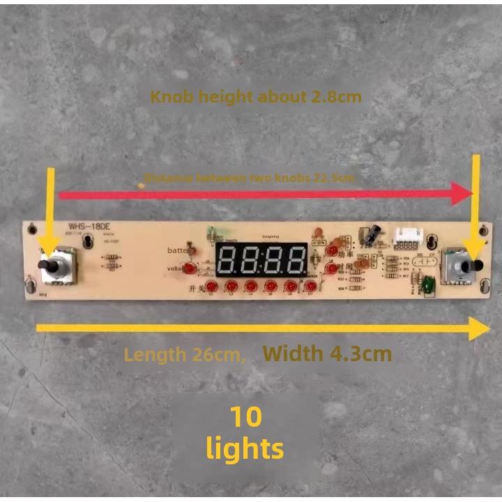 家大功灯QIW率凹形电磁用炉通用主板10双旋钮开关路电板2000W