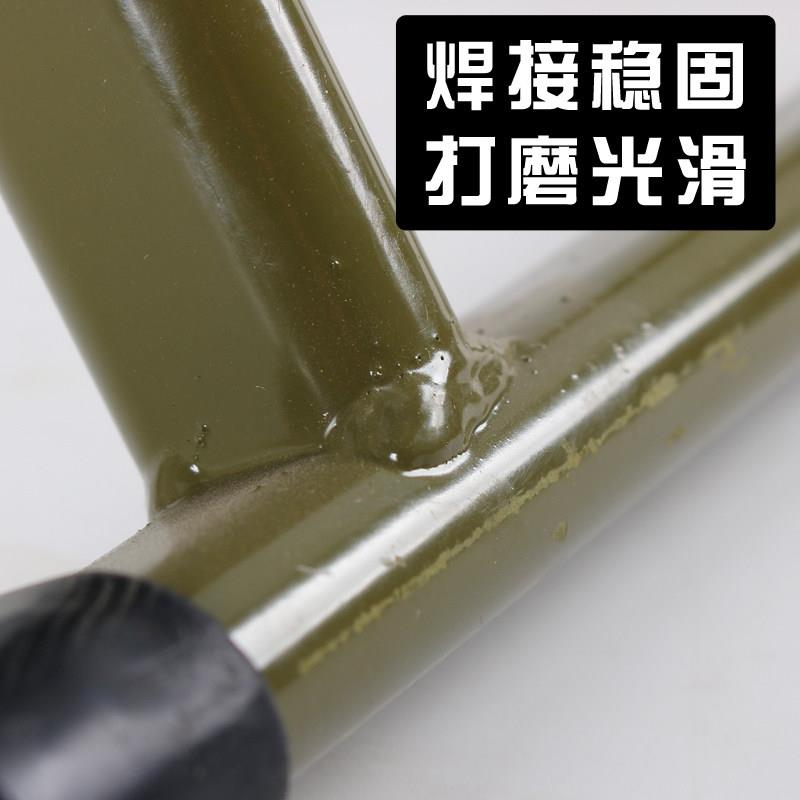 山东济宁加厚铁制马扎 叠靠背垫椅附凉 用老人及钓鱼马扎折活适动