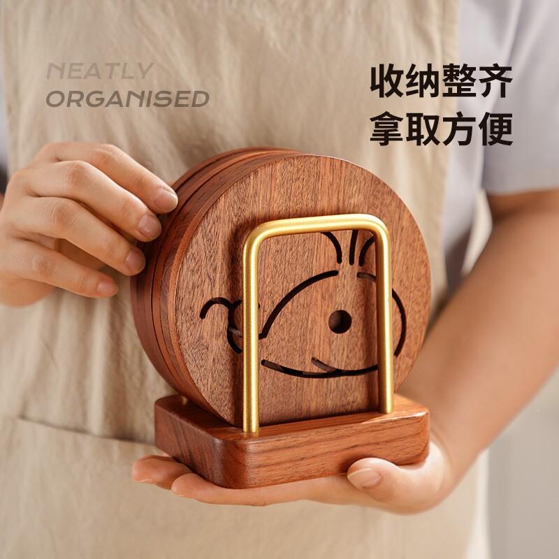 实木隔垫碗热垫家用耐高温隔热防桌烫餐桌盘子垫碟木质子杯垫锅垫