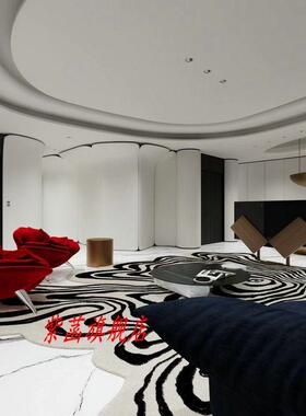 高感意式简地毯客厅免级洗可擦ZH-56987家用约大平层地毯2025新款