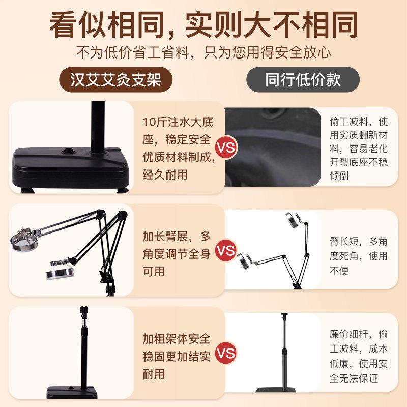 艾灸架悬灸仪家FPJ用明火全身器立灸式熏蒸工具雷火落具地夹子支