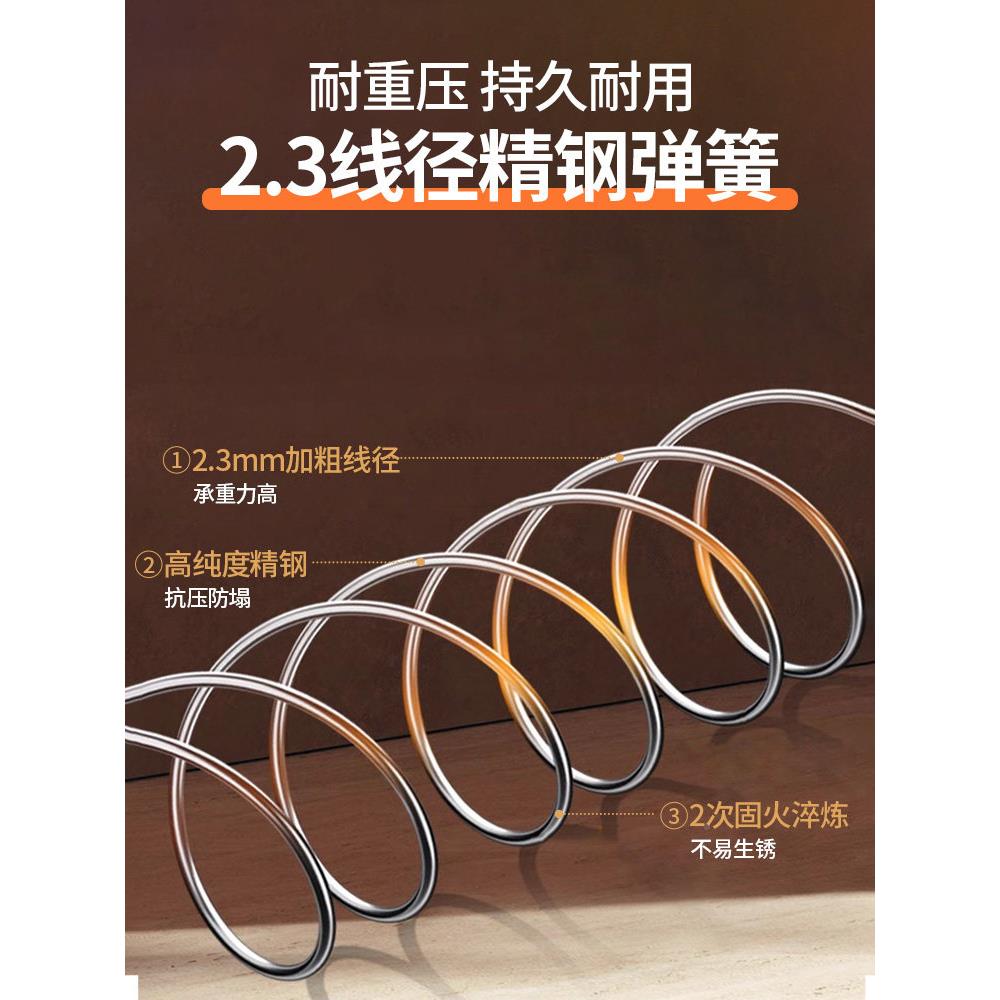 弹簧卧床垫2米米乘22独立静音席梦乳550胶软思垫20cm厚椰棕硬家用