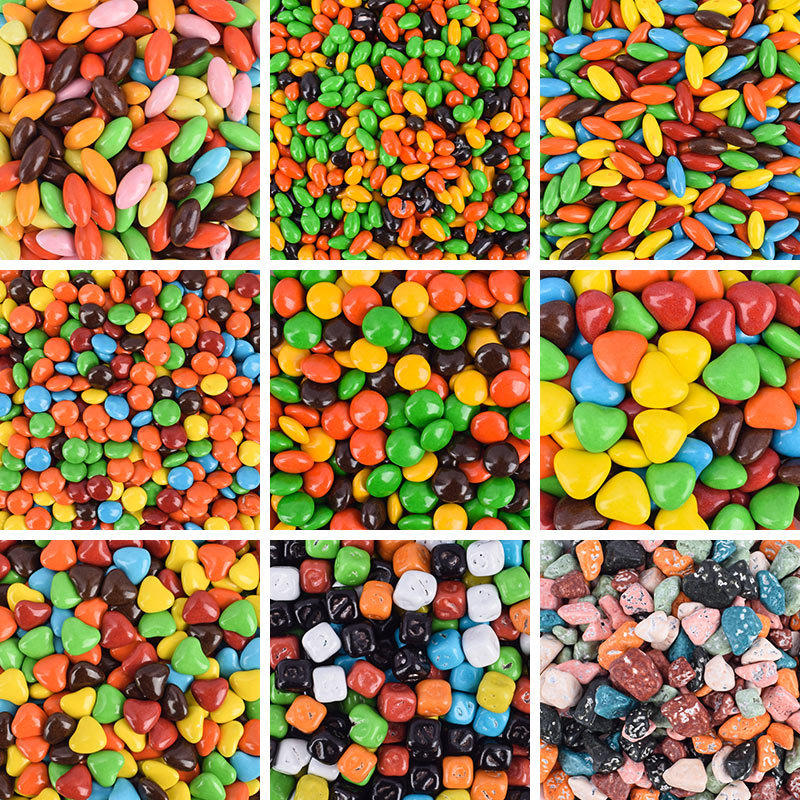 5斤袋装纽扣心形花生瓜子巧克力豆婚庆烘焙装饰商用特价特惠包邮