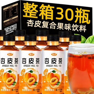 【抖音同款】敦煌杏皮茶复合果汁饮料整箱酸甜杏水网红饮品李广记