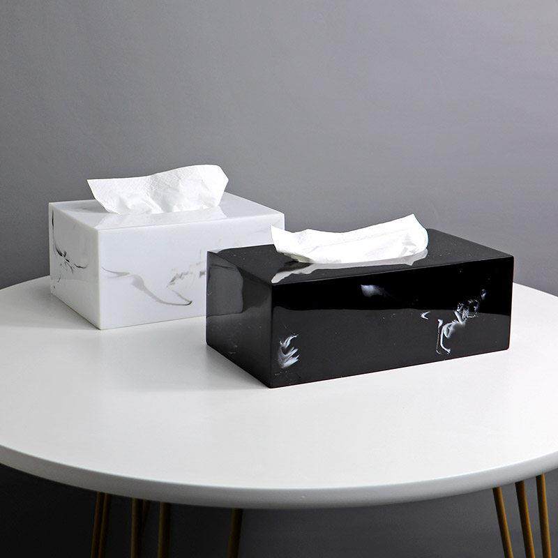 酒店大理石纹理纸巾盒轻奢客厅茶几餐巾抽纸盒创意简约北欧ins风,收纳整理,纸巾盒,淘宝优惠券,粉丝福利购,淘宝优惠卷