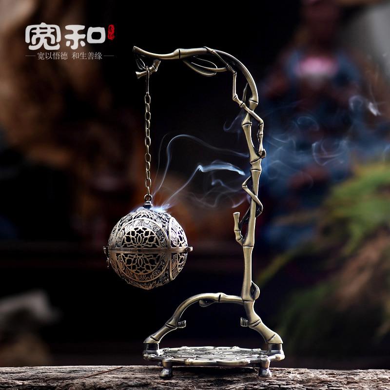 宽和倒流香炉中式创意吊挂香薰炉盘香檀香炉家用室内装饰礼物摆件