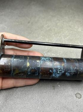 古玩杂项 铜锁 锁具 箱锁 柜锁密码锁 可使用 小锁 中式复古旧锁