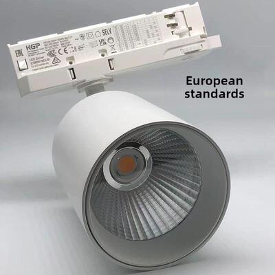 欧洲标准Led轨道灯4线3线2线高显色性商店四线轨道聚光灯展厅普里