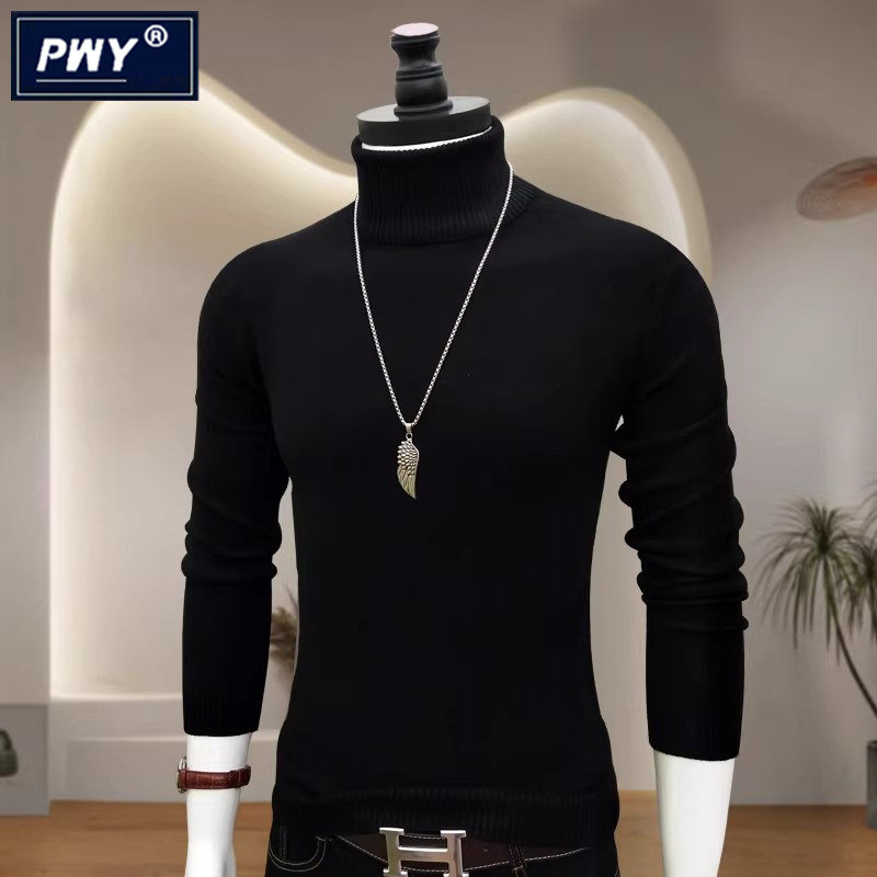 潮牌高领羊绒衫毛衣男士秋冬季潮流纯色针织打底衫保暖休闲羊毛衫,男装,羊绒套衫,淘宝优惠券,粉丝福利购,淘宝优惠卷